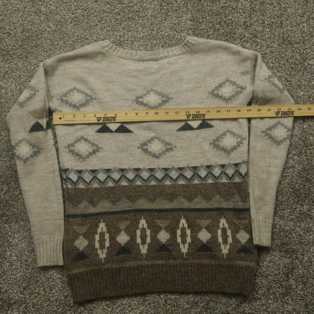 American Eagle sweater‎ womens XS Aztec Knit  Wool pullover Tribe cowgirl horse - Picture 7 of 8